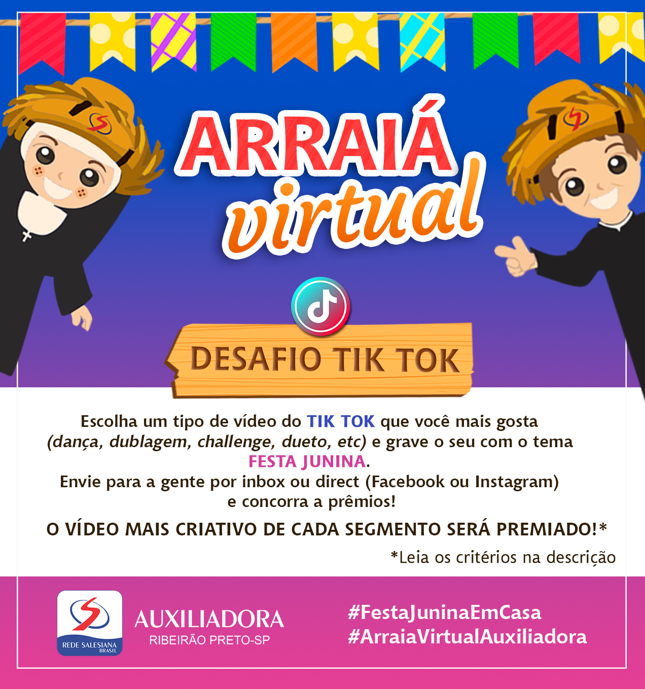 Arraiá Virtual do Auxiliadora promove o