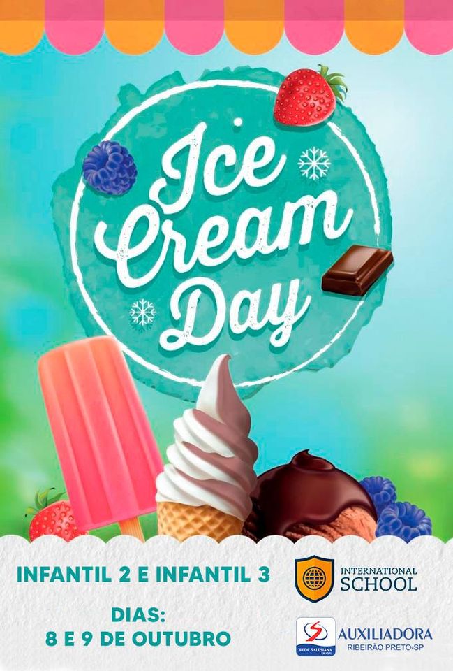 Semana da Criança terá Ice Cream Day do Programa Bilíngue