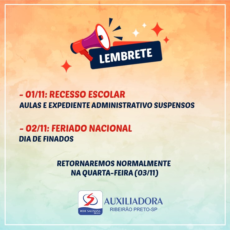 Lembrete importante!